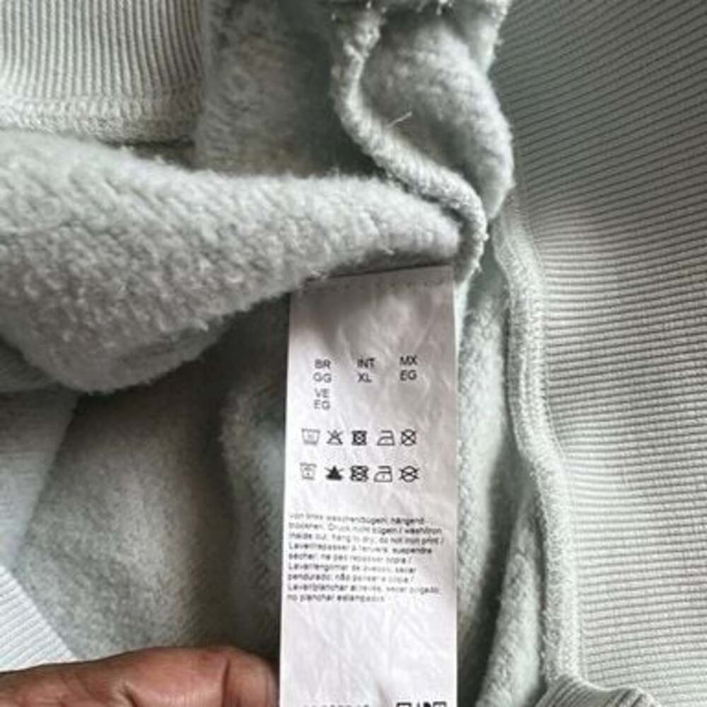 HUGO Men’s Pullover Hoodie White Solid Fleece Logo Drawstring Pockets XL - Picture 4 of 7